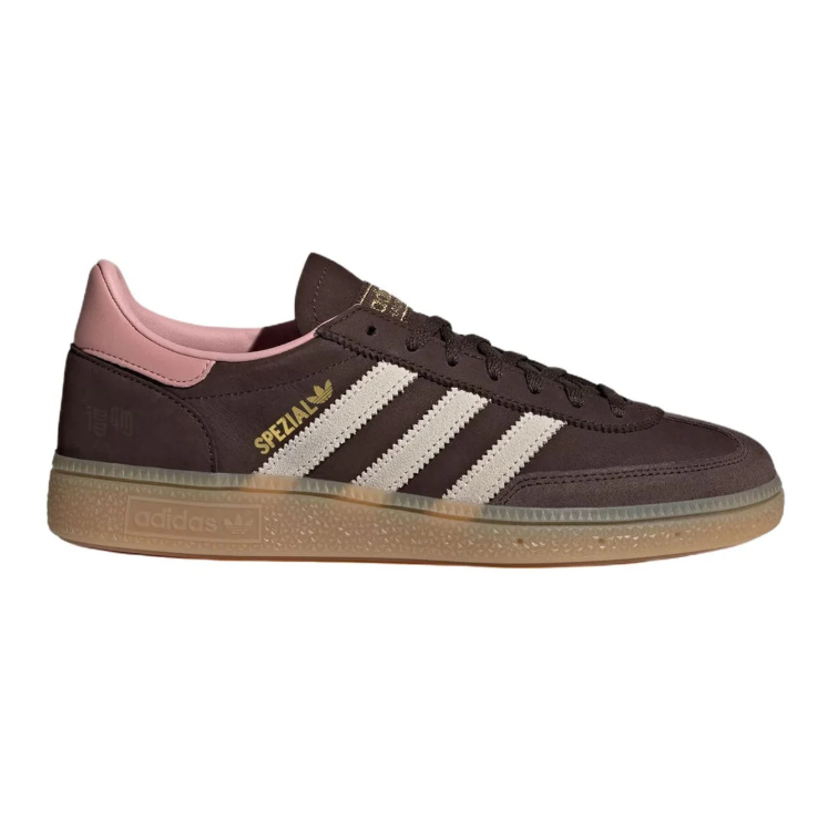 adidas Spezial Dark Brown & Pink Low-Top Sneakers