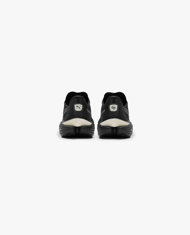PUMA Black & Silver Running Shoes with Sculpted Sole