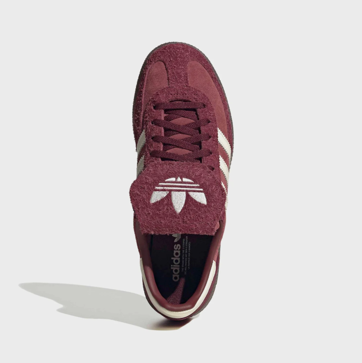 adidas Spezial Burgundy & Cream Fold-Over Tongue Sneakers