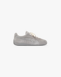 PUMA Light Grey Low-Top Sneakers with Cream Laces