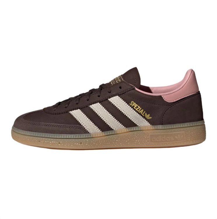 adidas Spezial Dark Brown & Pink Low-Top Sneakers
