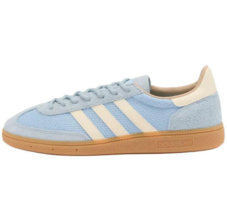 adidas Light Blue & Cream Low-Top Sneakers with Gum-Colored Sole