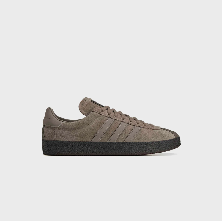 adidas Taupe & Black Low-Top Sneakers