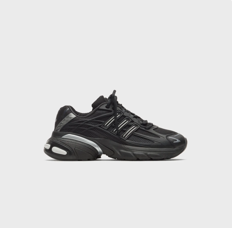 adidas Black & Silver Chunky Low-Top Sneakers