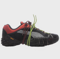 PUMA Black & Red Sneakers with Silver Formstrip and Wraparound Laces
