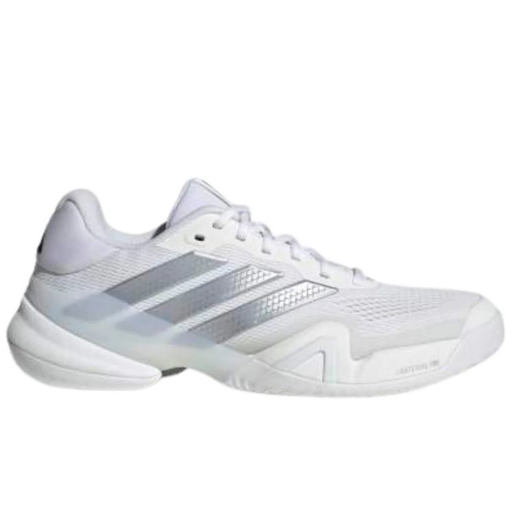 adidas White & Silver Low-Top Athletic Sneakers