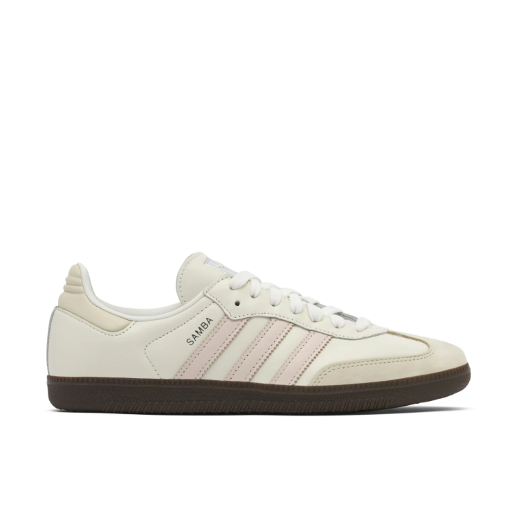 adidas Samba Cream & Pale Pink Low-Top Sneakers