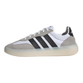adidas White & Grey Retro Low-Top Sneakers with Black Stripes