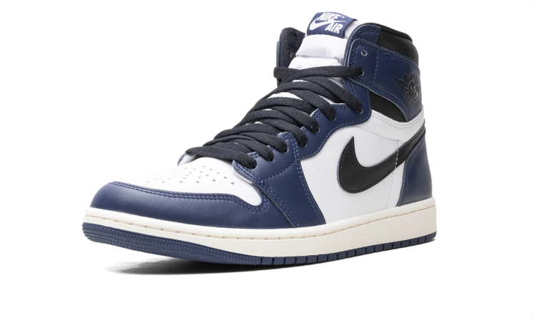 Air Jordan Navy, Black & White High-Top Sneakers
