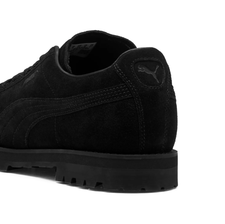 PUMA All-Black Low-Top Sneakers with Lug Sole