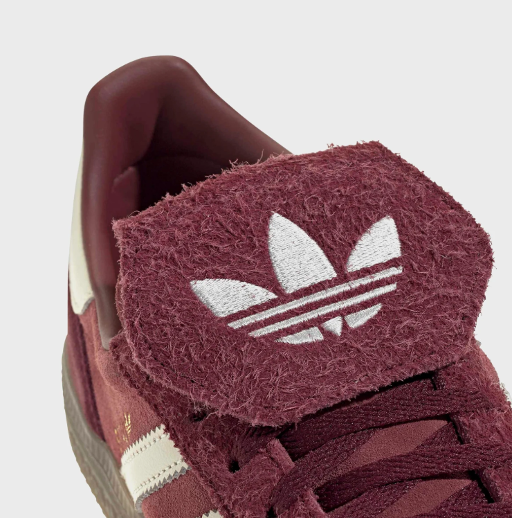 adidas Spezial Burgundy & Cream Fold-Over Tongue Sneakers
