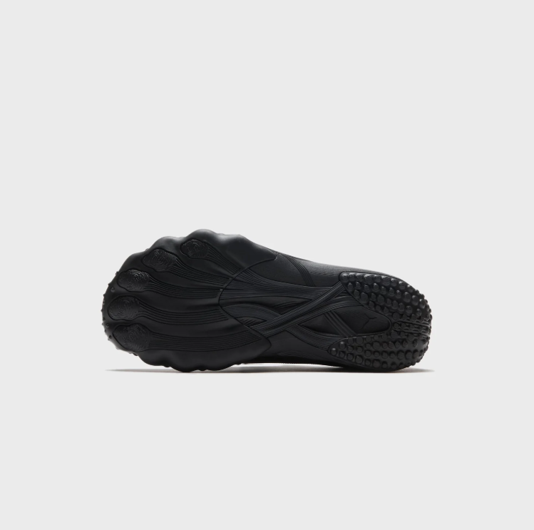 PUMA All-Black Mesh Low-Top Sneakers with Wraparound Sole