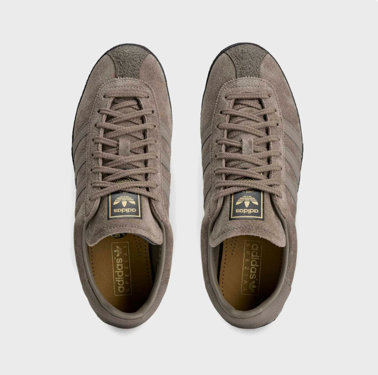 adidas Taupe & Black Low-Top Sneakers