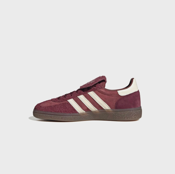 adidas Spezial Burgundy & Cream Fold-Over Tongue Sneakers