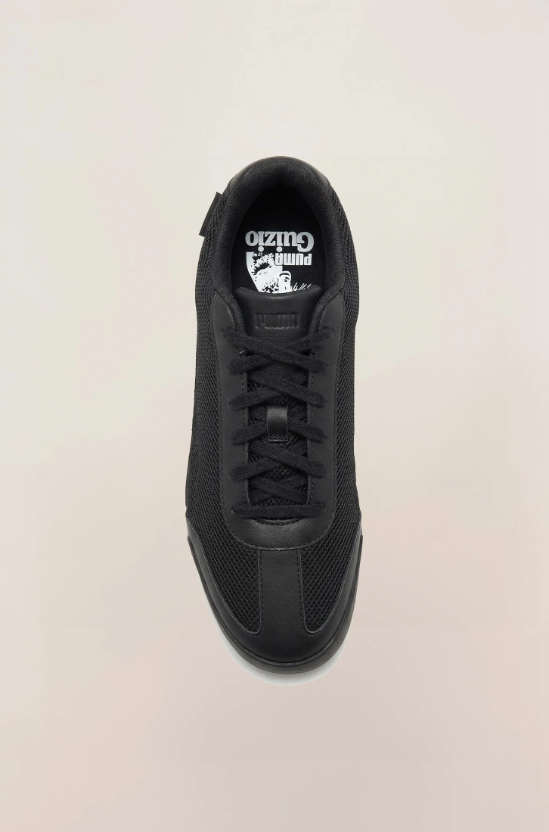 PUMA All-Black Mesh Low-Top Sneakers