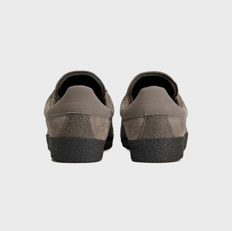 adidas Taupe & Black Low-Top Sneakers
