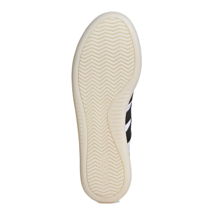adidas White & Grey Retro Low-Top Sneakers with Black Stripes