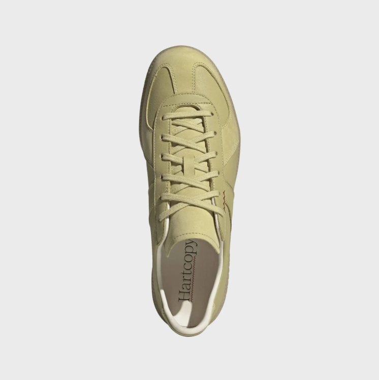 adidas Pale Olive Low-Top Sneakers with Zigzag Stitch Detail