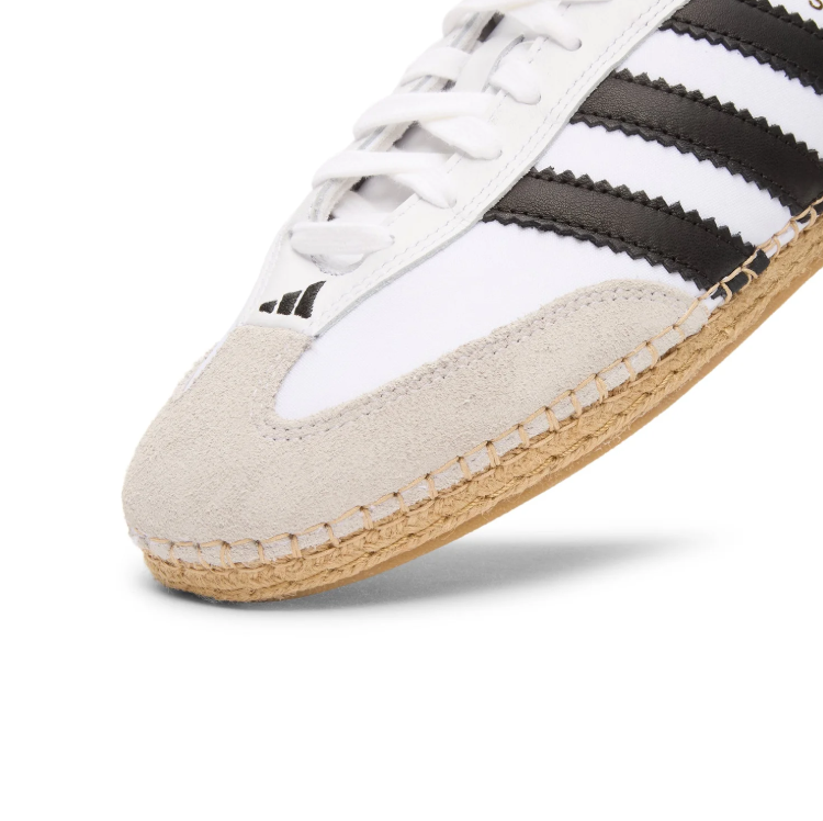 adidas Samba White & Black Low-Top Sneakers with Braided-Look Sole Trim