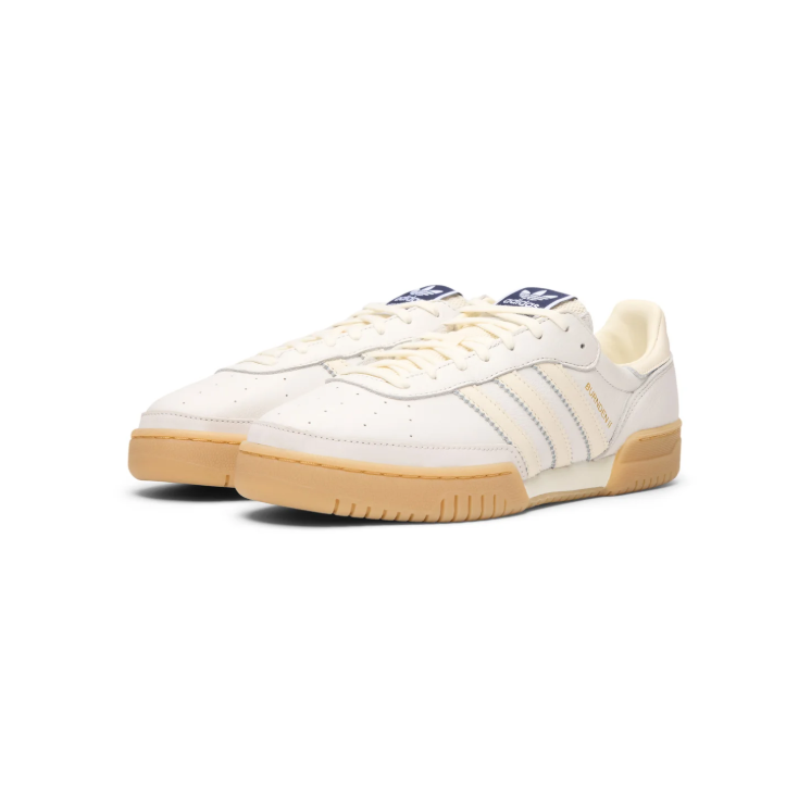 adidas Burnden Cream Low-Top Sneakers with Gum-Colored Sole