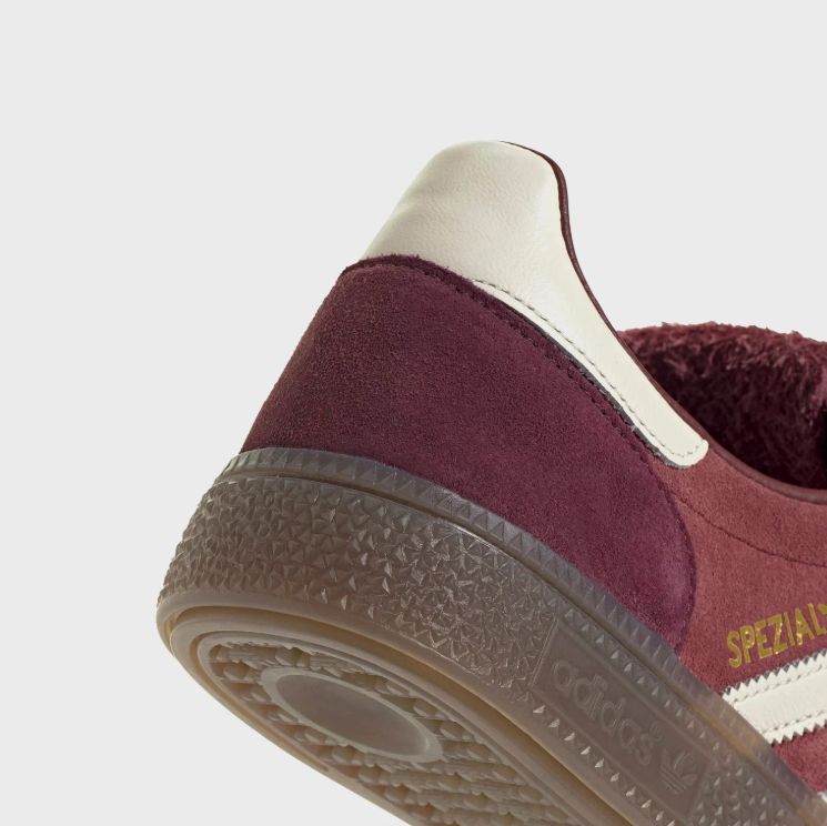 adidas Spezial Burgundy & Cream Fold-Over Tongue Sneakers