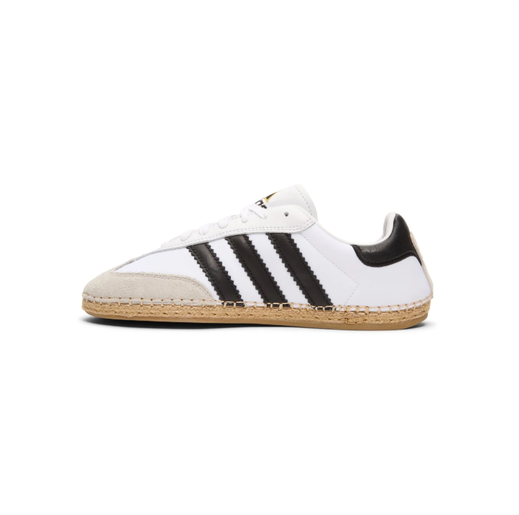 adidas Samba White & Black Low-Top Sneakers with Braided-Look Sole Trim