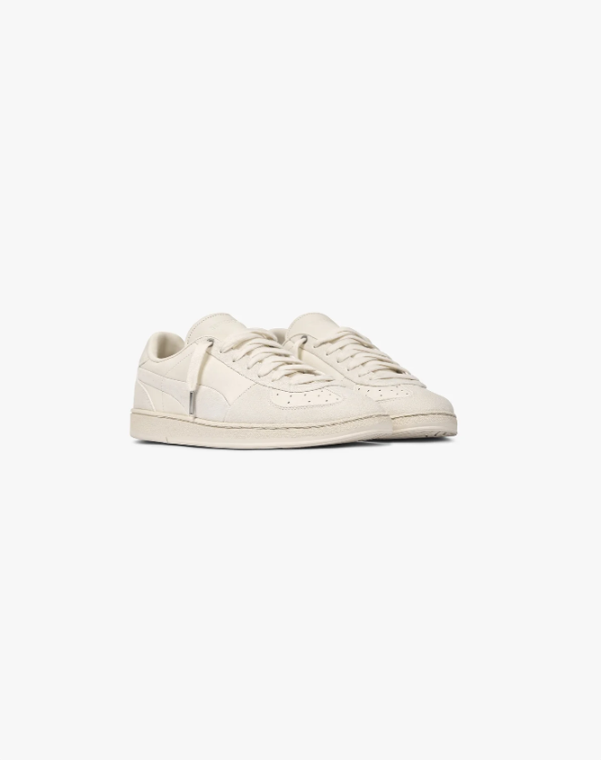 PUMA Off-White Low-Top Sneakers with Tonal Sole