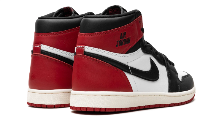 Air Jordan Red, Black & White High-Top Sneakers