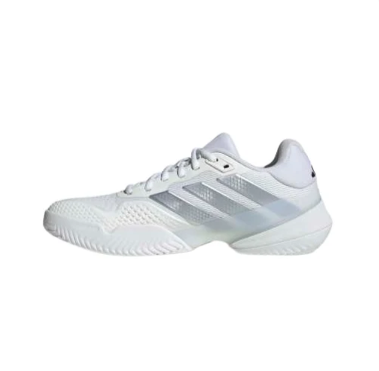 adidas White & Silver Low-Top Athletic Sneakers
