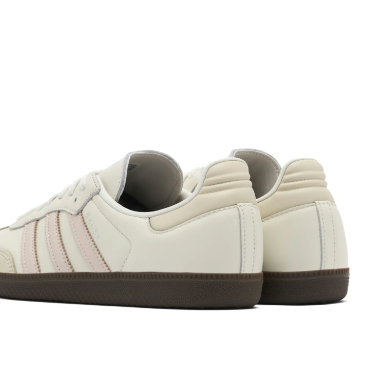 adidas Samba Cream & Pale Pink Low-Top Sneakers