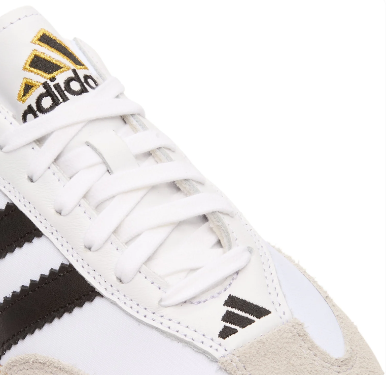 adidas Samba White & Black Low-Top Sneakers with Braided-Look Sole Trim