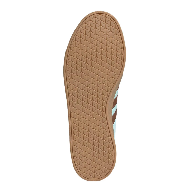 adidas Mint Blue & Brown Low-Top Sneakers with Gum-Colored Sole