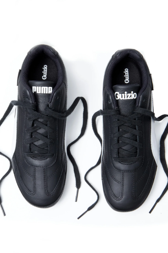 PUMA Black & White Low-Top Sneakers