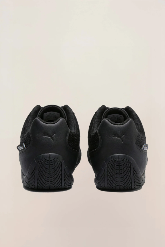 PUMA All-Black Mesh Low-Top Sneakers