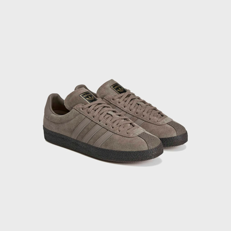 adidas Taupe & Black Low-Top Sneakers